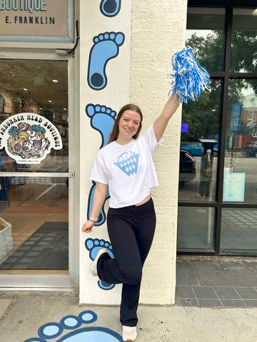 North Carolina Tar Heels Pom Pom with UNC Logo