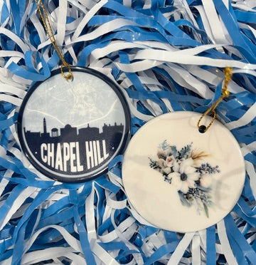 Chapel Hill North Carolina Map Ornament