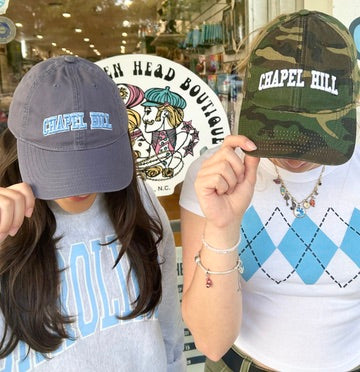 Chapel Hill North Carolina Adjustable Hat in Grey