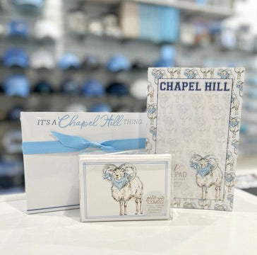 Chapel Hill Carolina Blue & Light Blue Ram Large Notepad