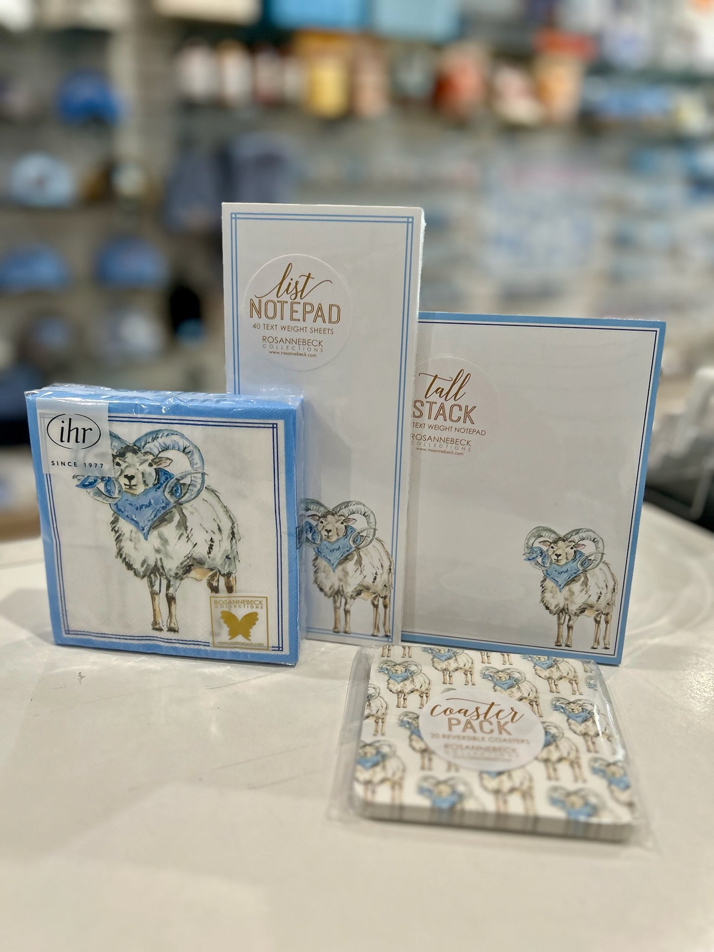 Paper Cocktail Napkins 20 Ct Blue Ram Hometown Pride