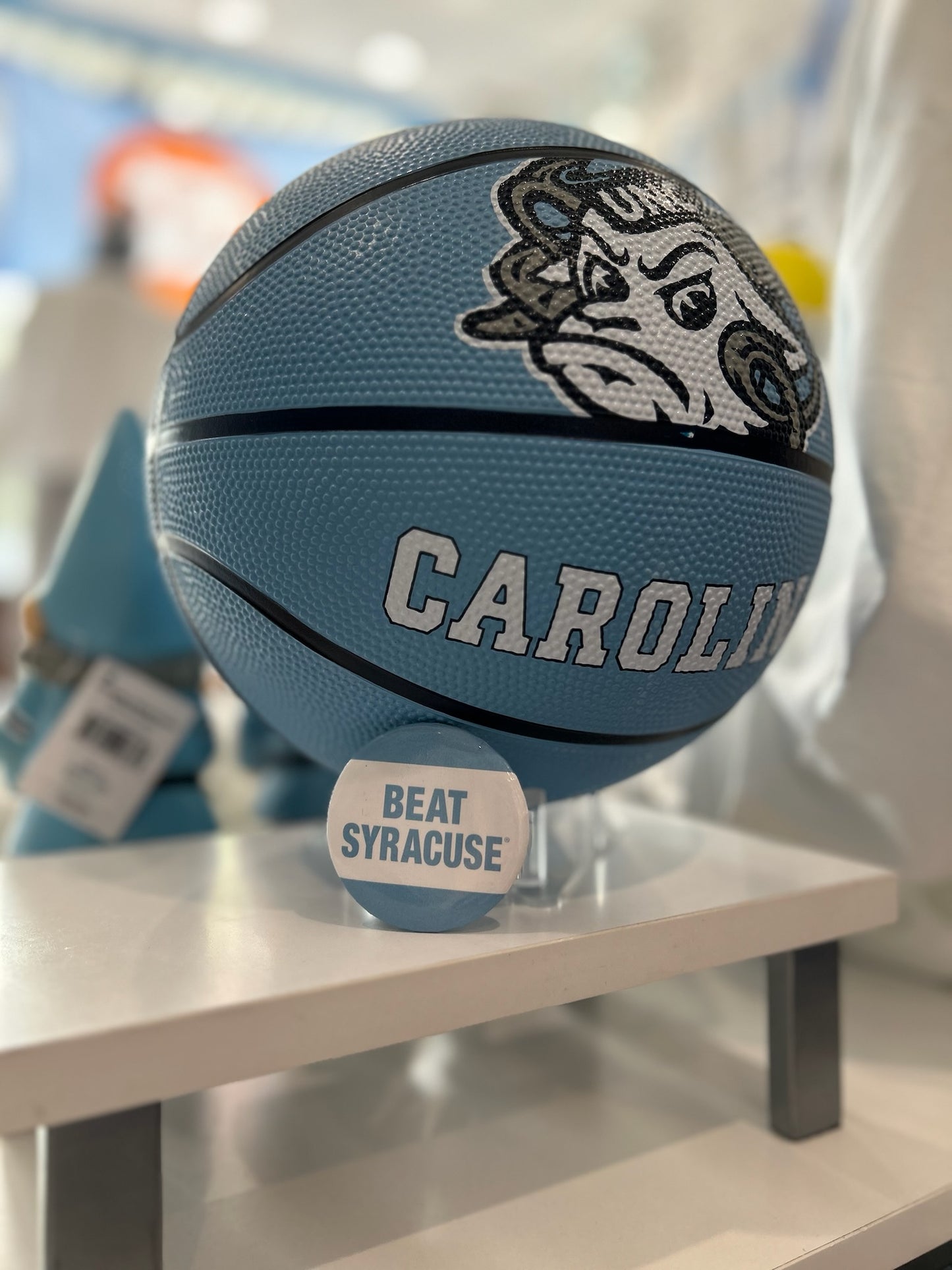 North Carolina Tar Heels Logo Brands Full Size Rubber Basketball