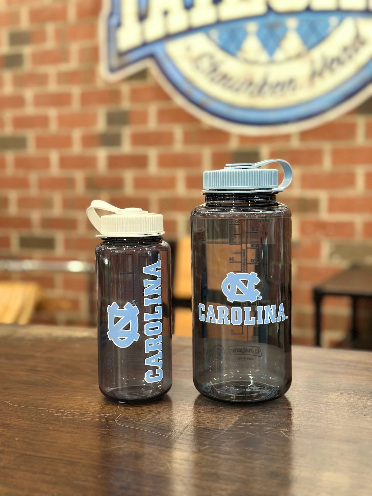 UNC Nalgene Water Bottle 32 oz in Grey and Carolina Blue
