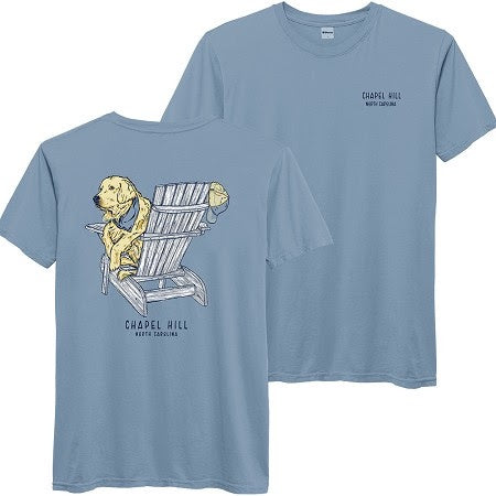 Golden Retriever Adirondack in Chapel Hill Adult T-Shirt