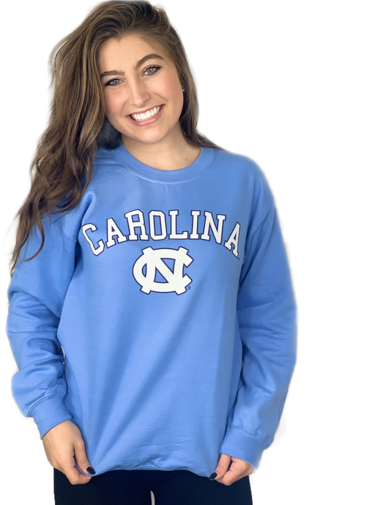 Carolina UNC Basic Blue Crewneck Sweatshirt by Champion