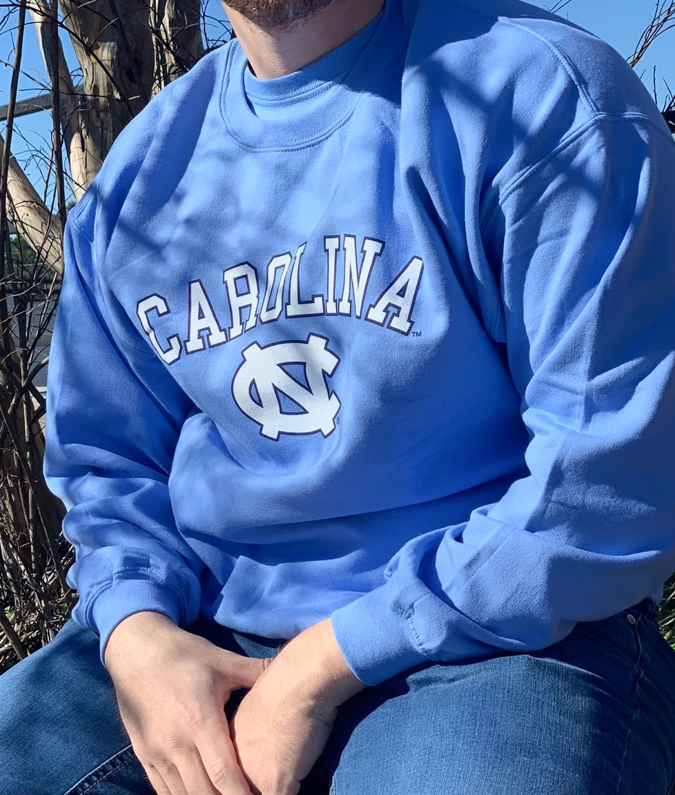 Carolina UNC Basic Blue Crewneck Sweatshirt by Champion