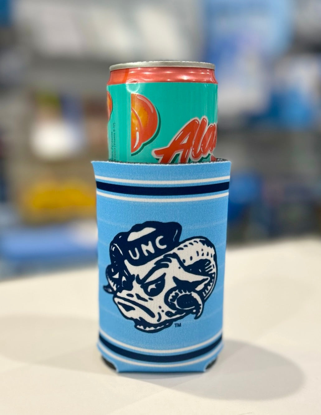 UNC Vault Coozie 2 Sided Carolina Tar Heels Can Hugger