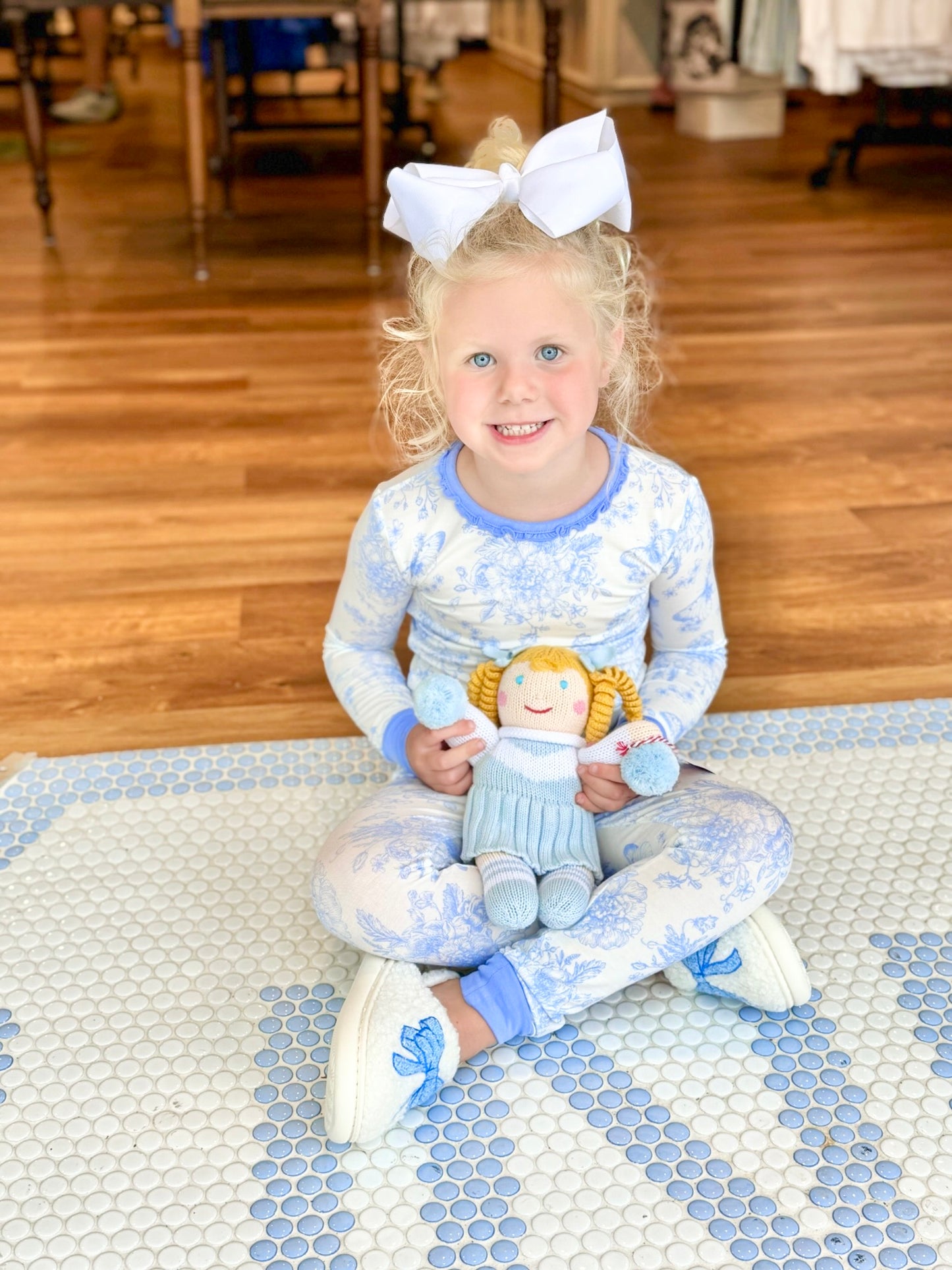 12" Plush Cheerleader Knit Doll