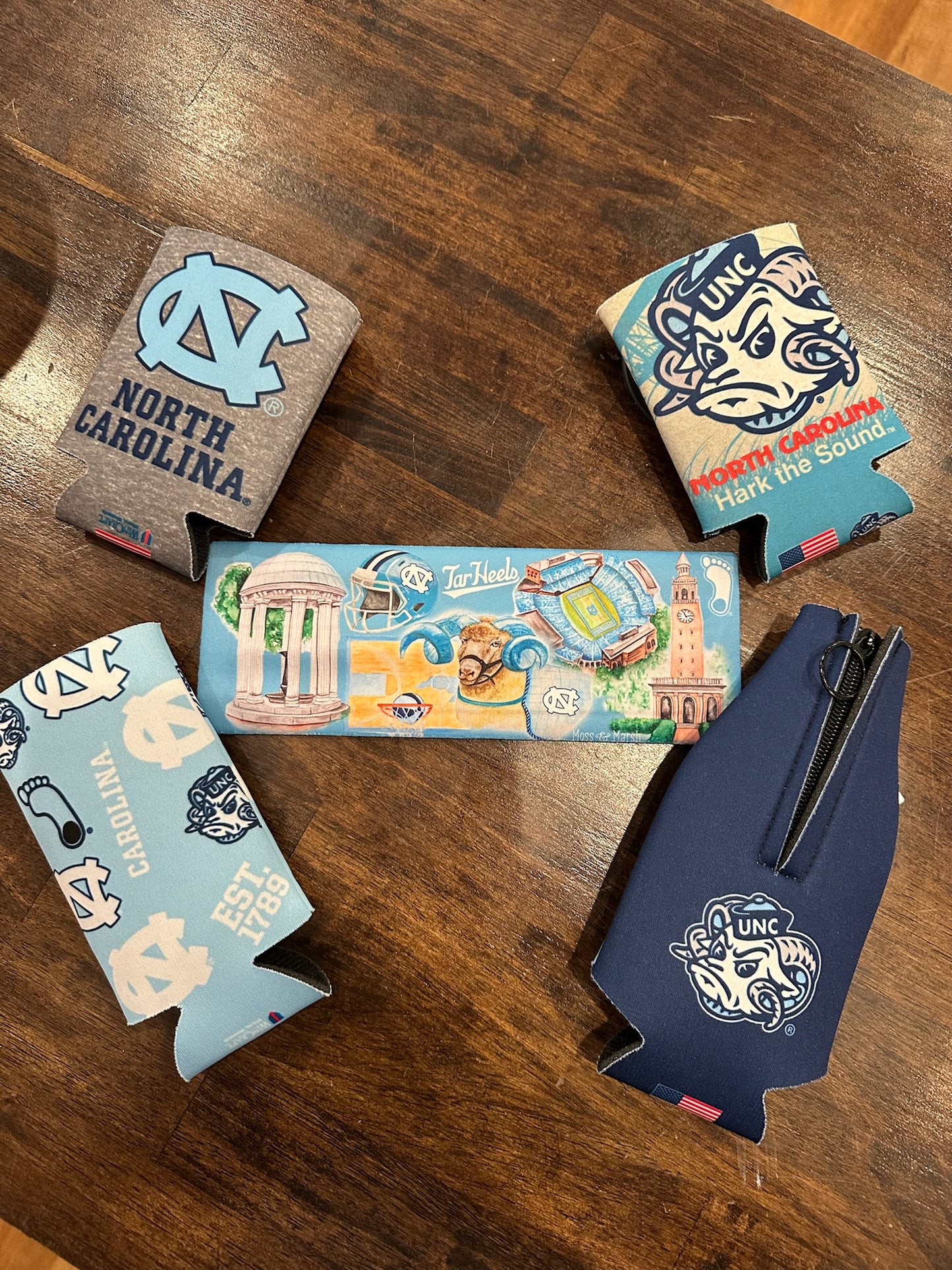 Carolina Tar Heels Can Coolers Mix Pack of 5