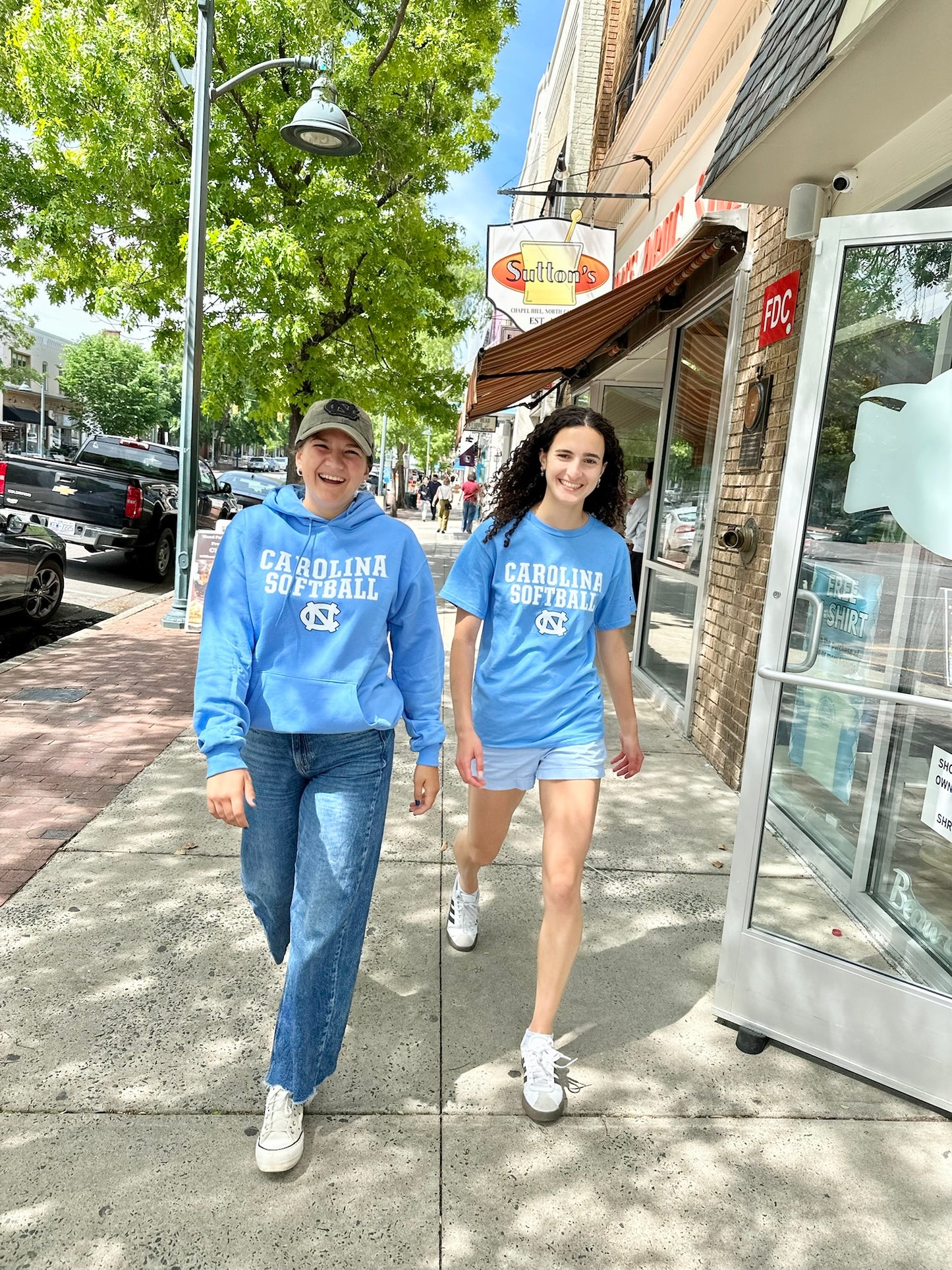 Carolina Softball T-Shirt with UNC Logo by Champion