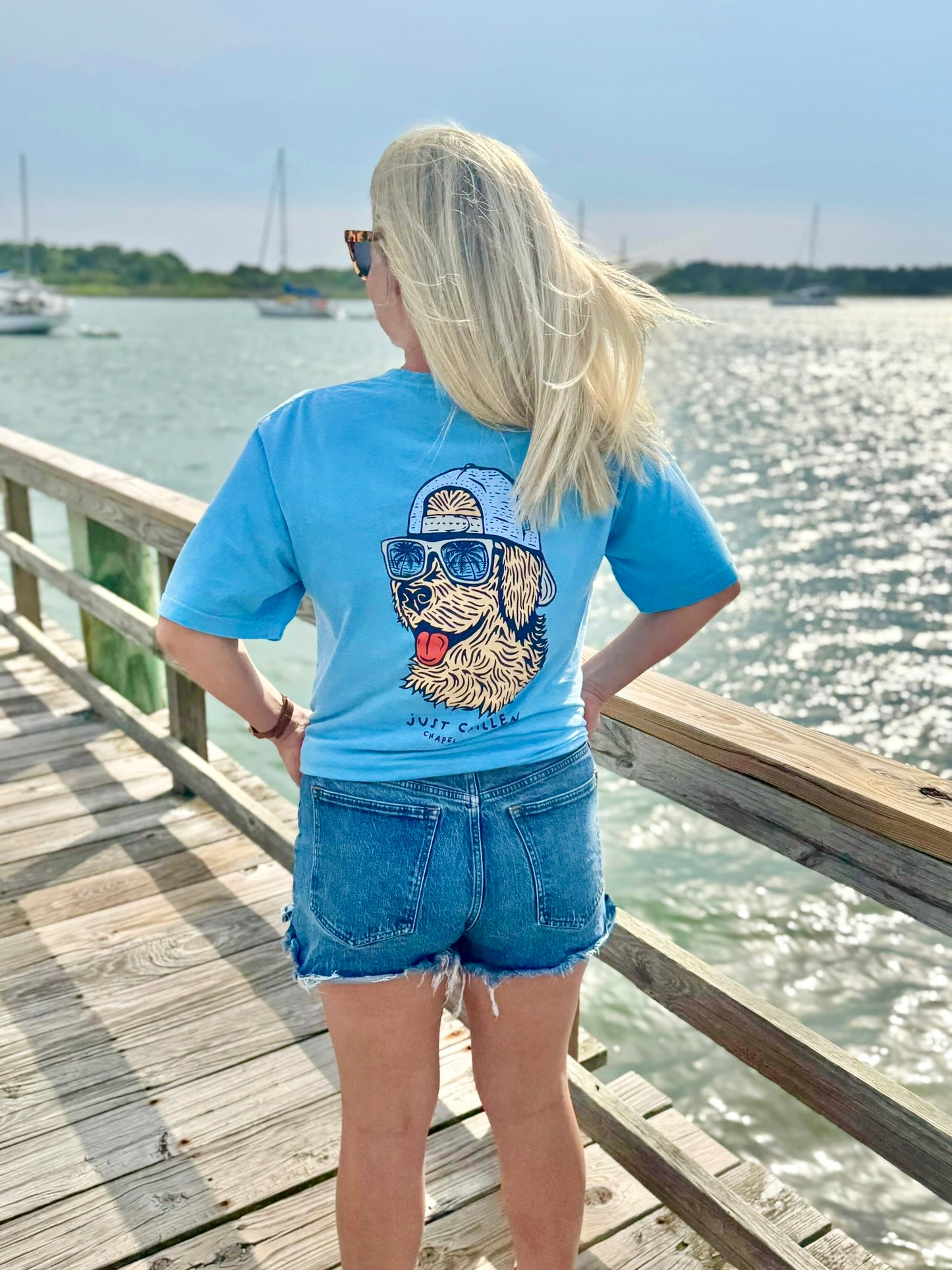 Golden Retriever Just Chillen in Chapel Hill Adult T-Shirt