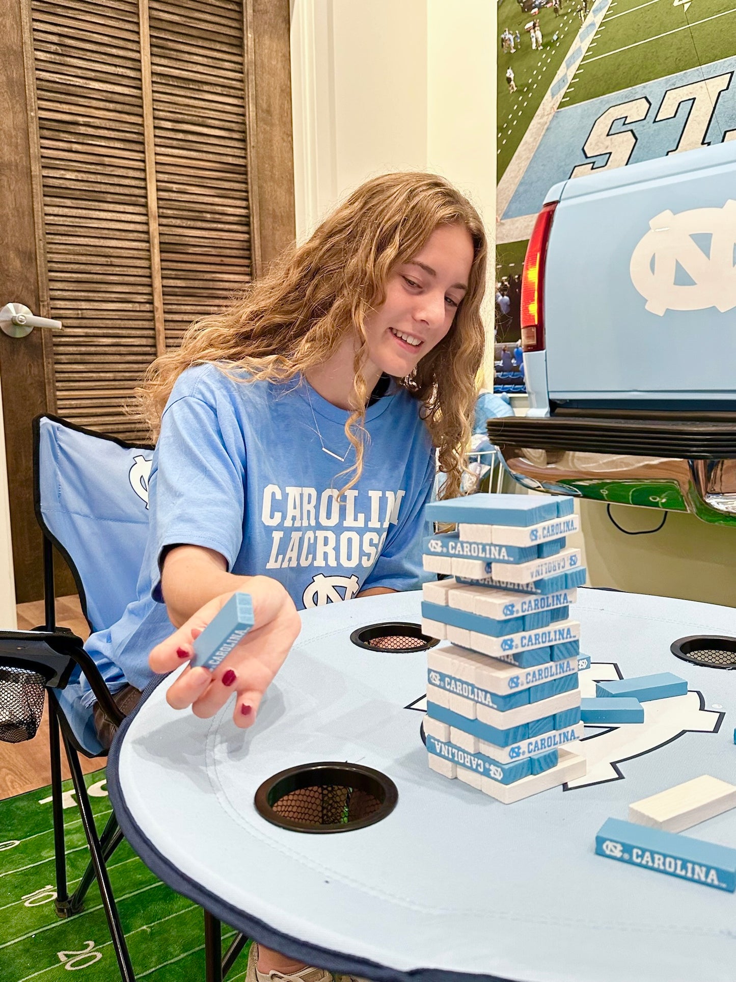 Carolina Lacrosse T-Shirt with UNC Logo by Champion