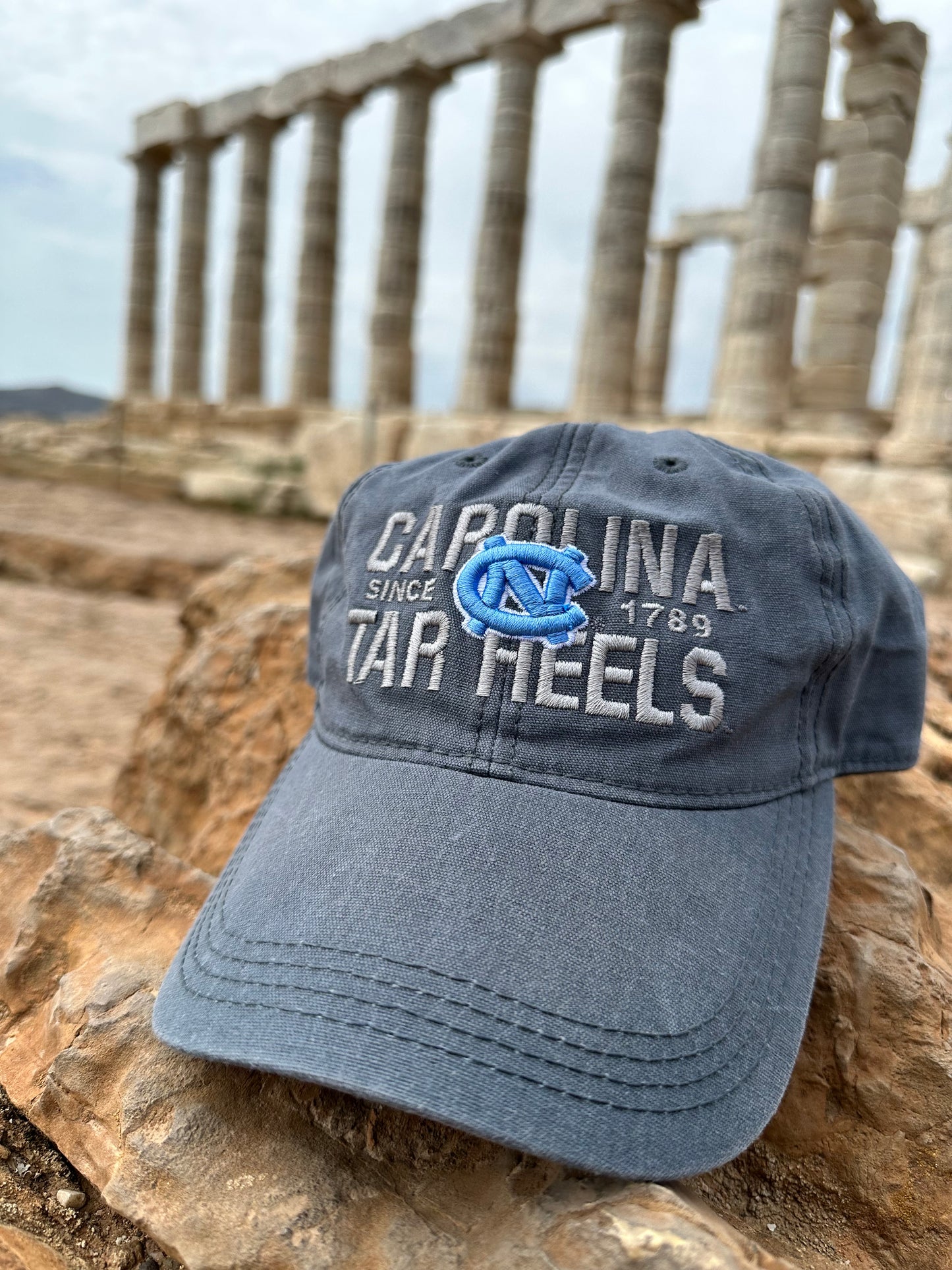 Carolina Tar Heels Adjustable Adult Hat in Waxed Cotton