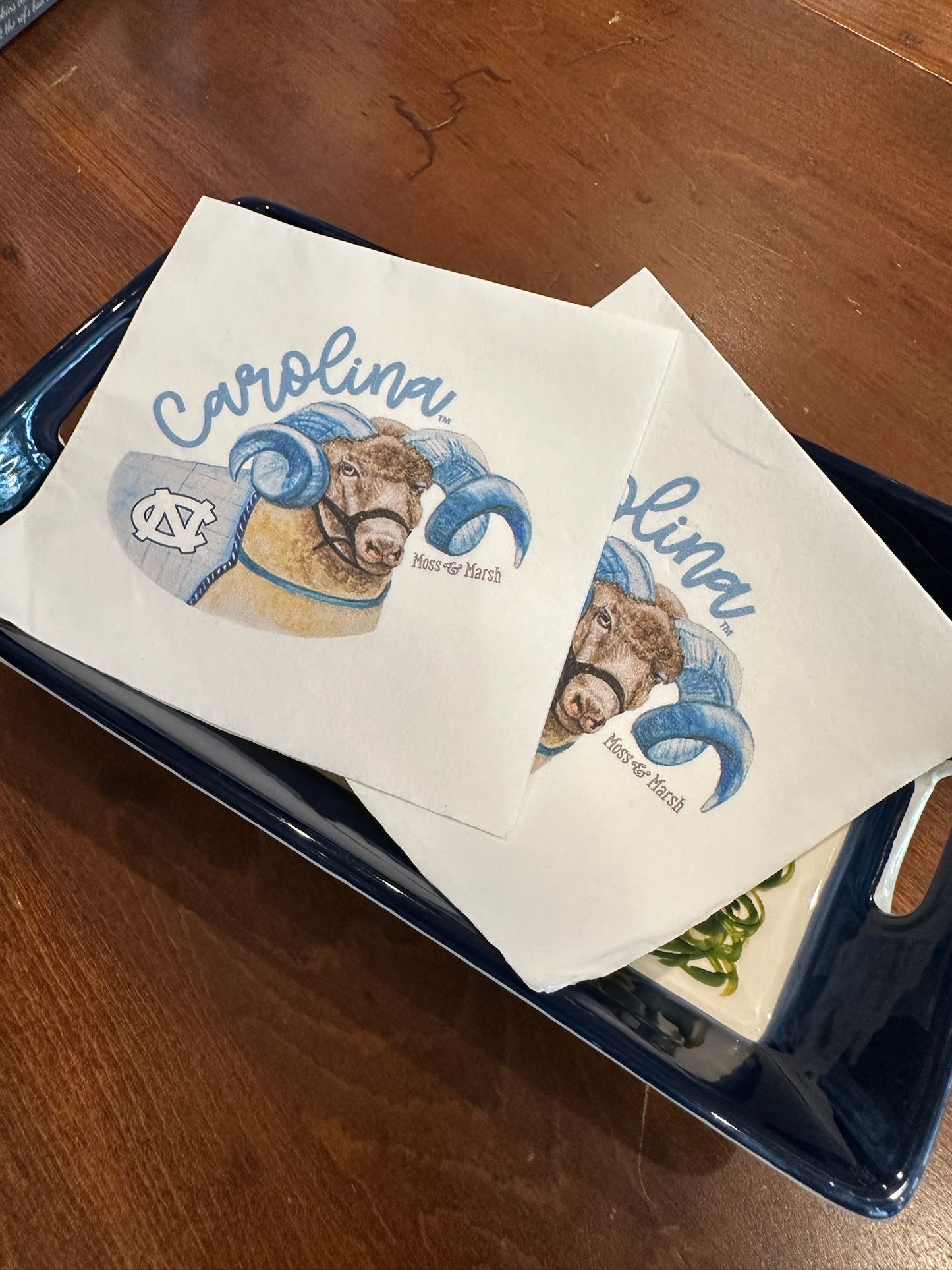 UNC Cocktail Napkins by Moss and Marsh