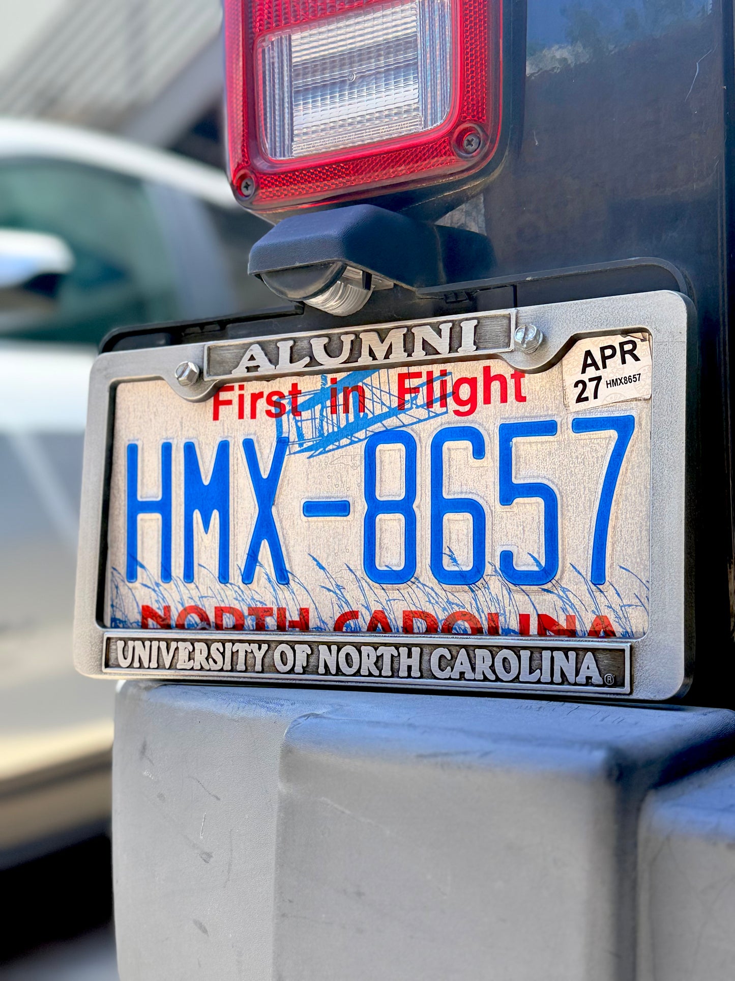 University of North Carolina Alumni Pewter Auto Plate Frame