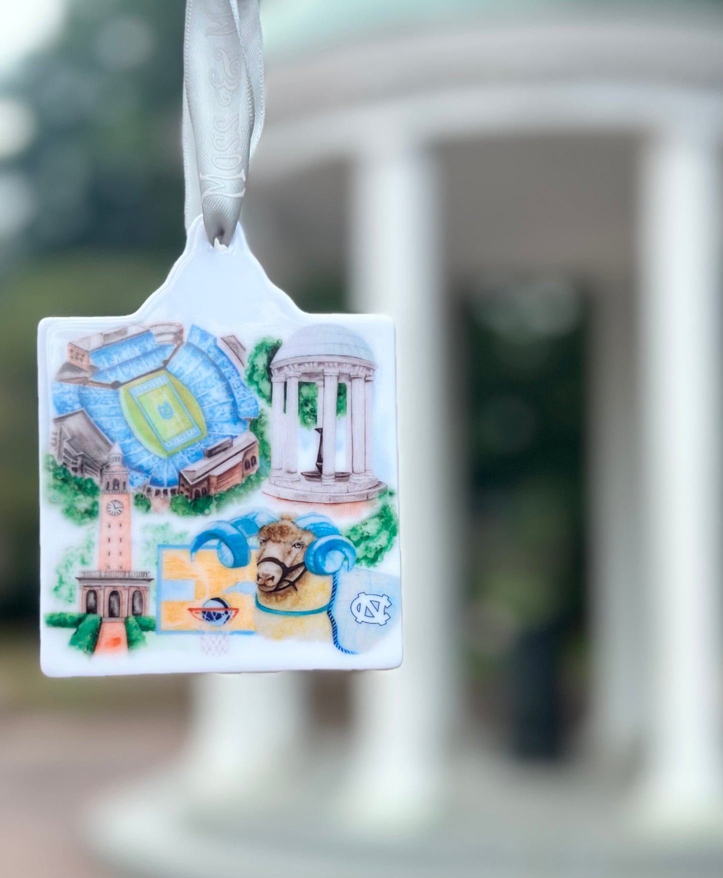 The University of North Carolina Watercolor Ornament