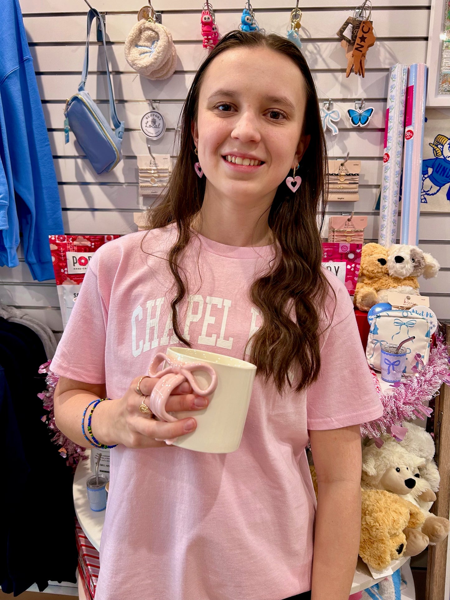 Pink Chapel Hill NC Kid's T-Shirt