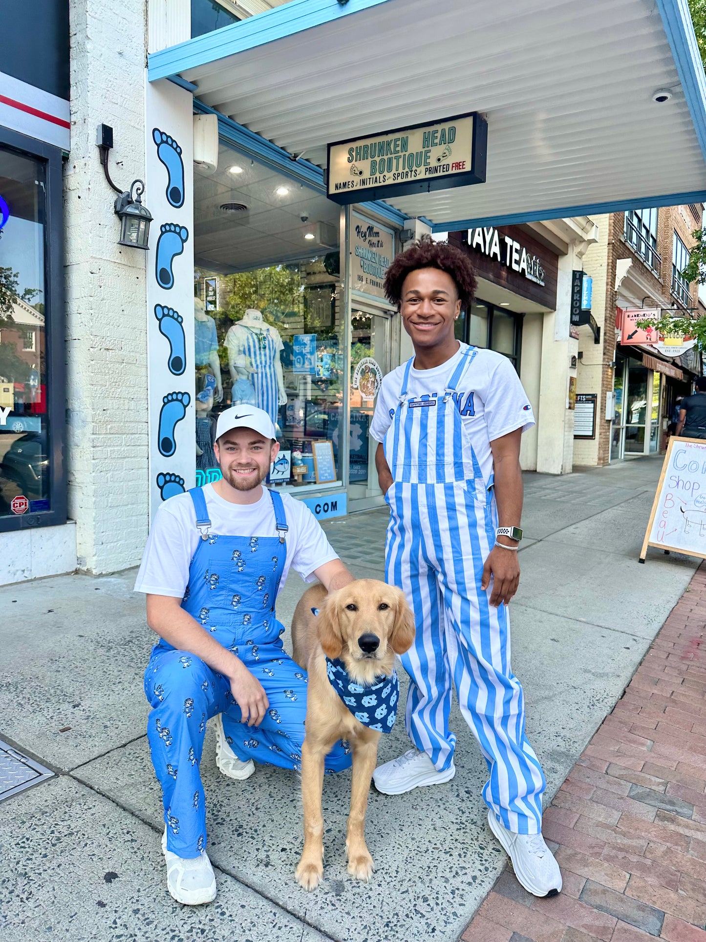 North Carolina Tar Heels Adult Co-ed Allover Logo Overalls by Wes and Willy