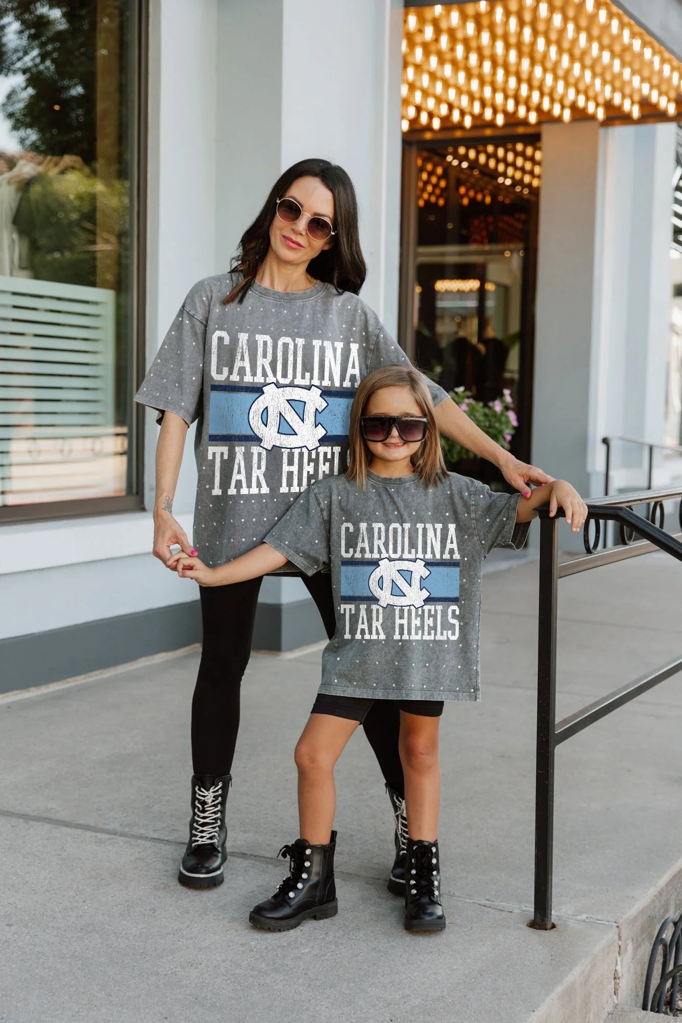 North Carolina Tar Heels Kid's Mini Rhinestone T-Shirt