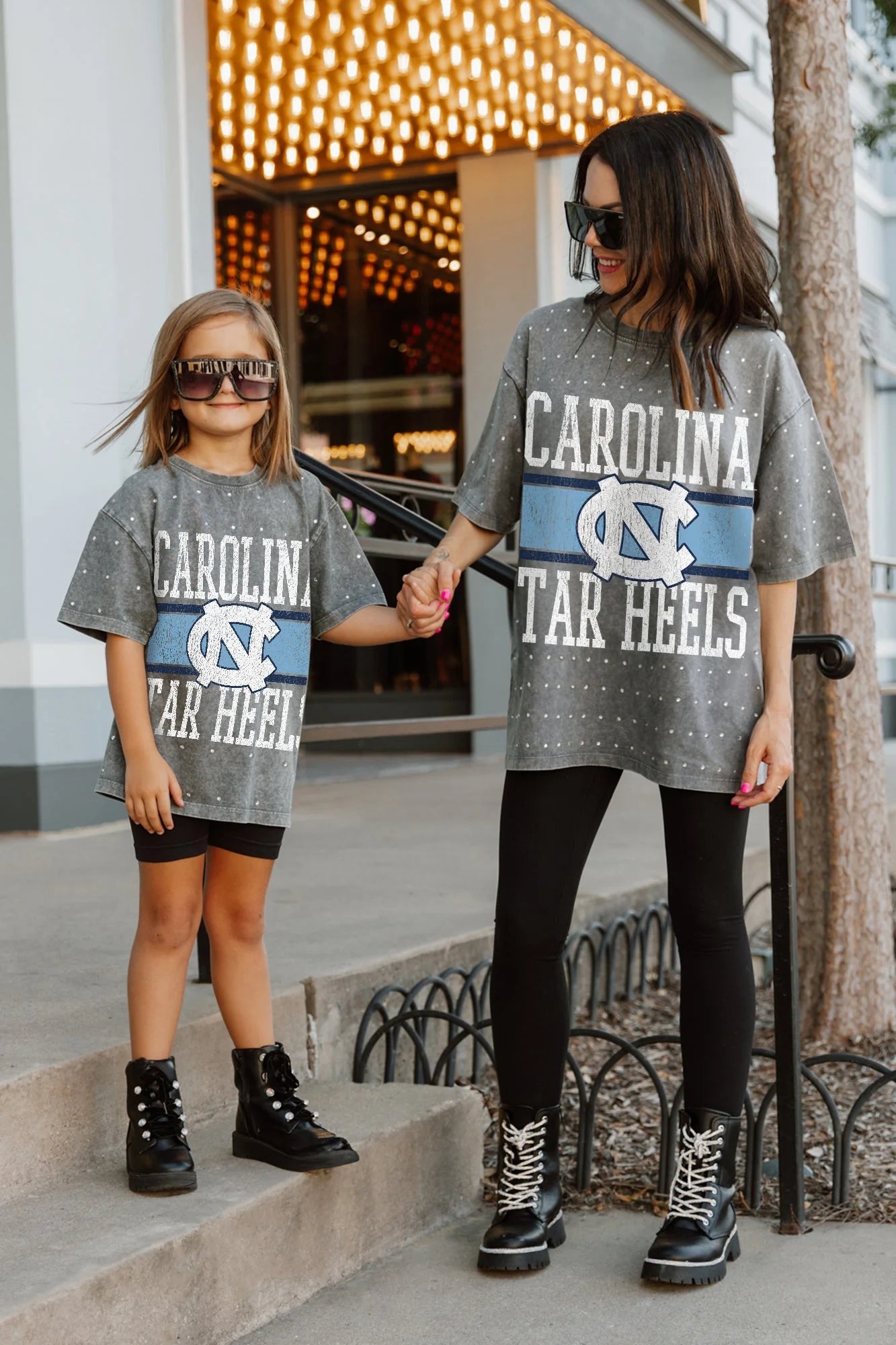 North Carolina Tar Heels Kid's Mini Rhinestone T-Shirt