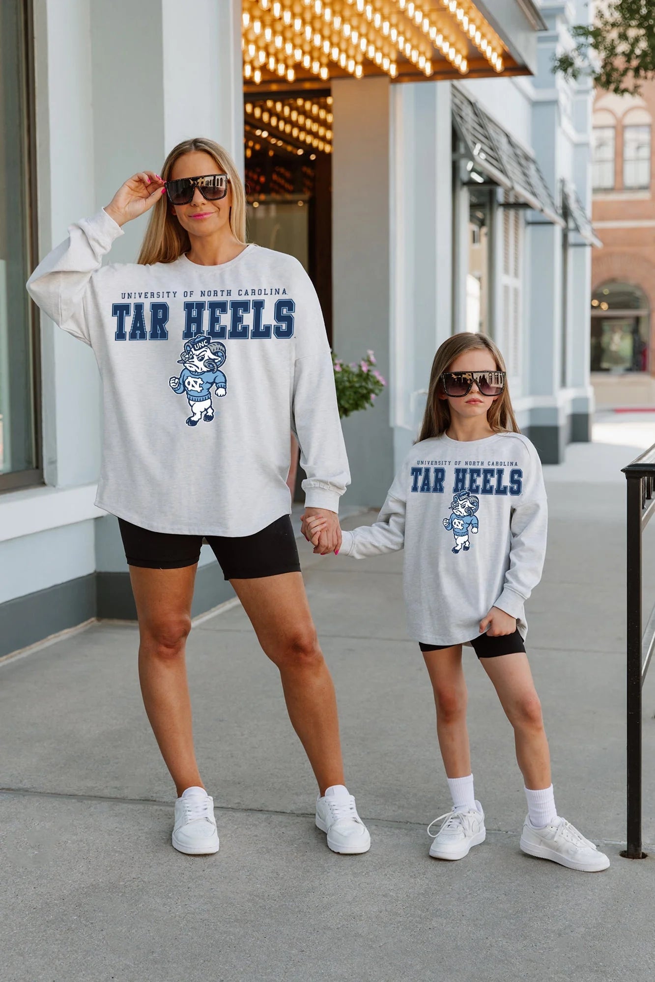Tar Heels Big Goals Kid's Long Sleeve T-Shirt