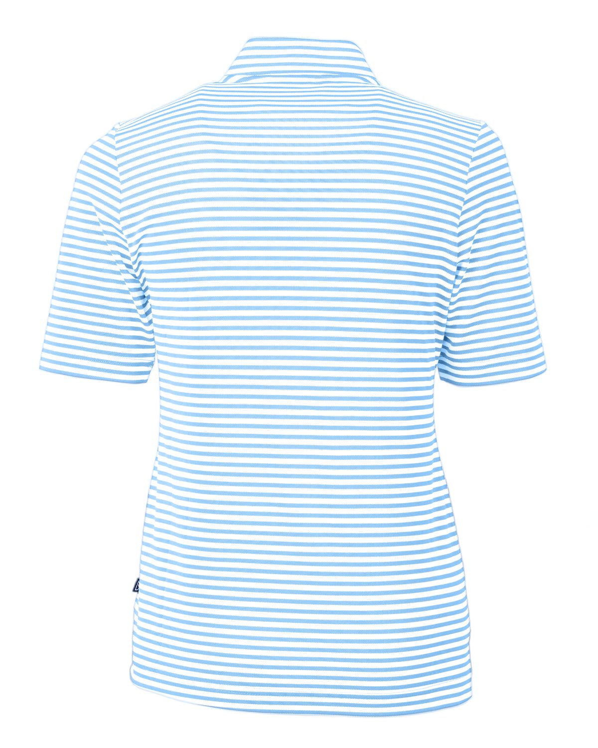 UNC Embroidered Logo Cutter & Buck Virtue Eco Pique Stripe Recycled Womens Top