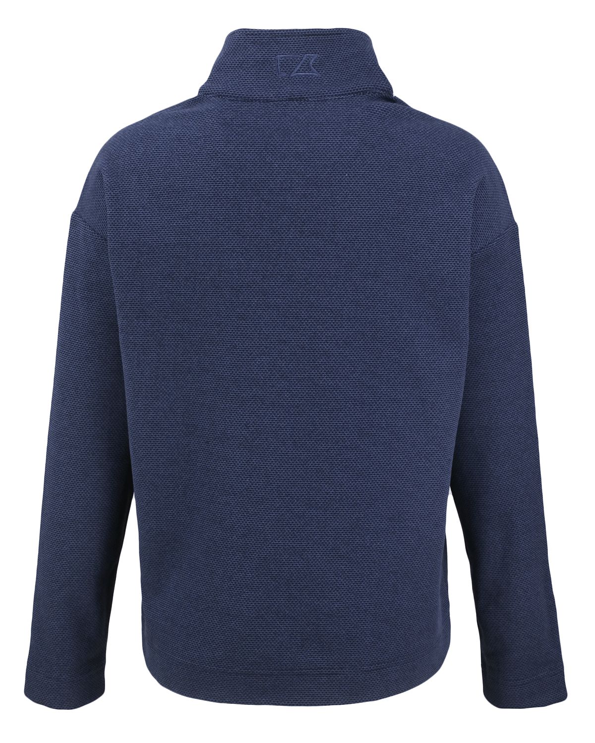 UNC Embroidered Logo Cutter & Buck Hunts Point Eco Textured Fleece Recycled Womens Snap Pullover