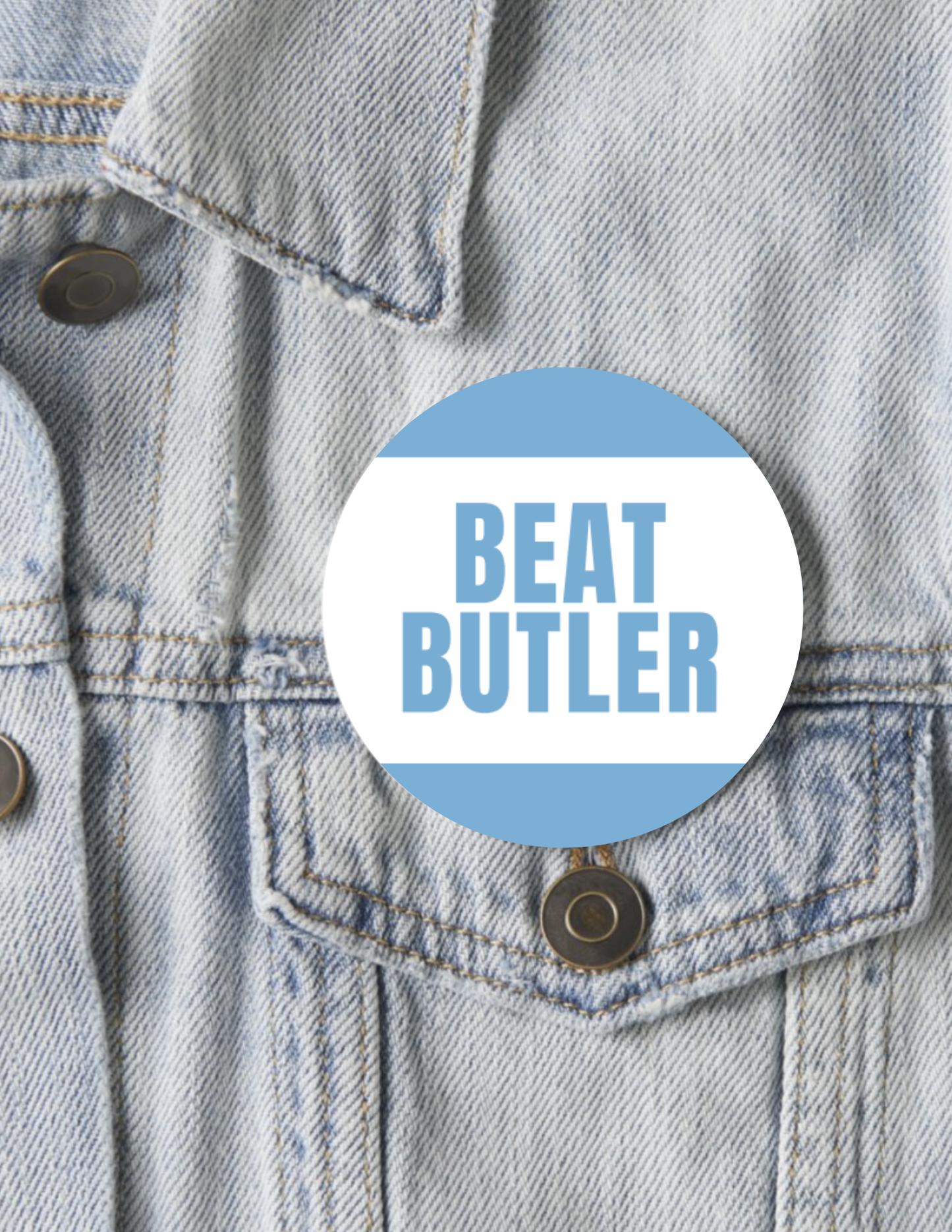 SHB Beat Butler Button Pin for Carolina Fans