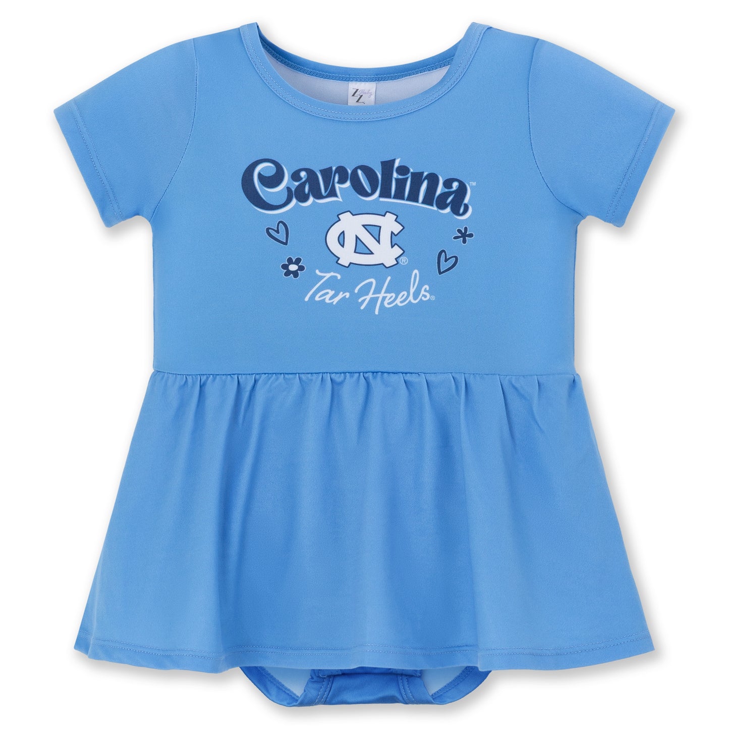 Carolina Tar Heels Baby Girl Onesie Dress