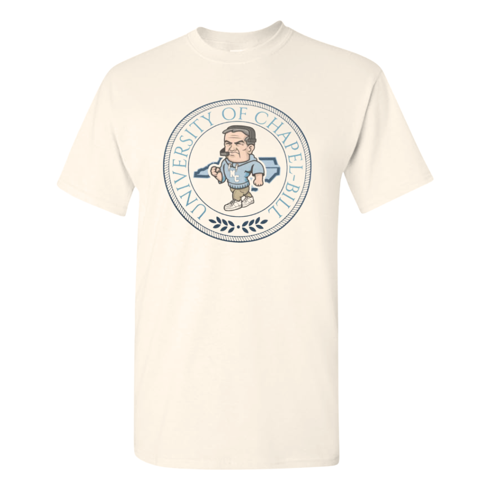 University of Chapel Bill Tan T-Shirt by Fan Favorites