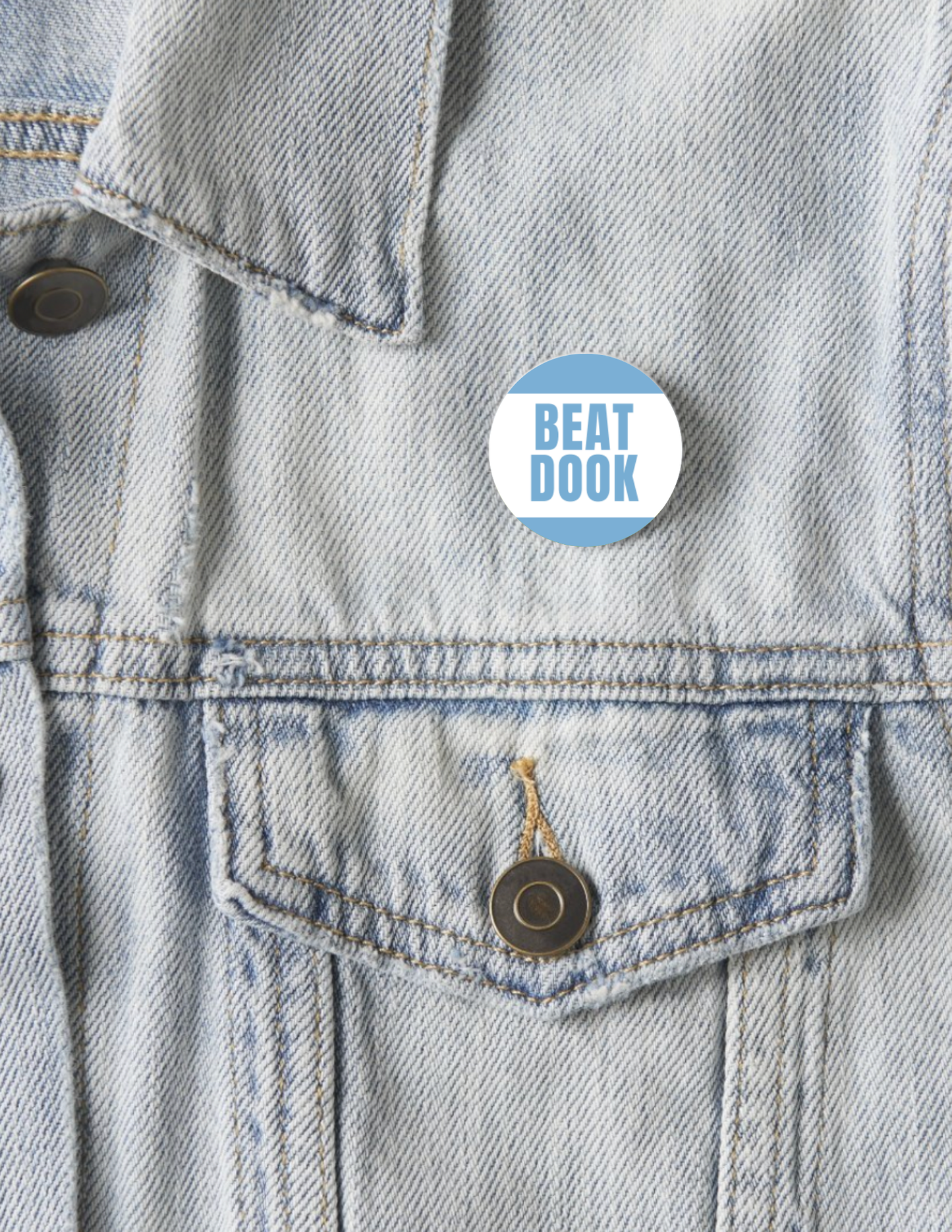 Beat Dook Button Pin 1.25"