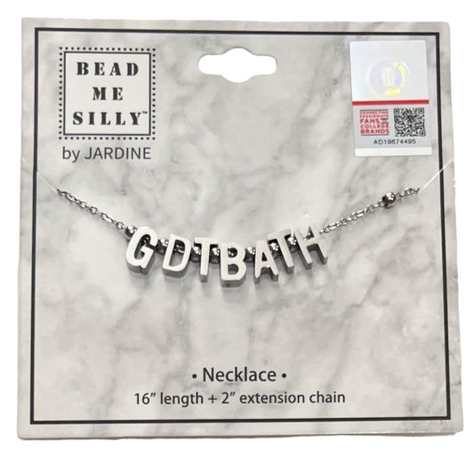 GDTBATH Silver Letter Necklace by Bead Me Silly