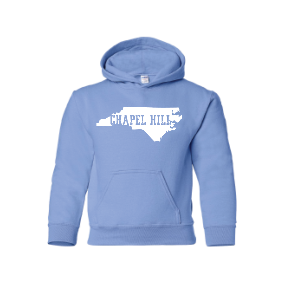 Carolina Blue Chapel Hill Home State Kid's Hoodie