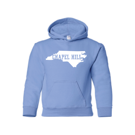 Carolina Blue Chapel Hill Home State Kid's Hoodie