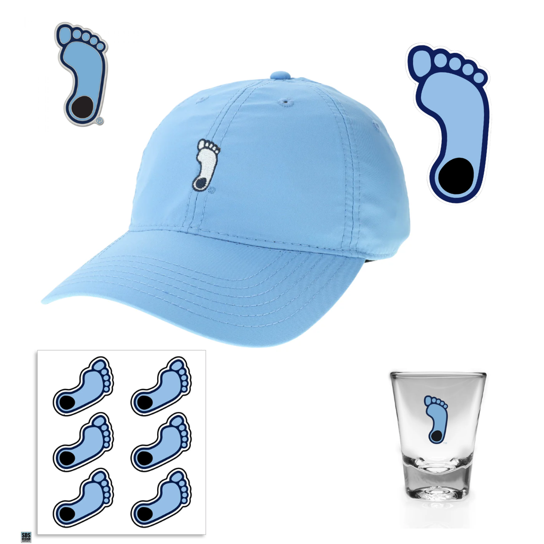 Tar Heels Foot Logo Gift Set