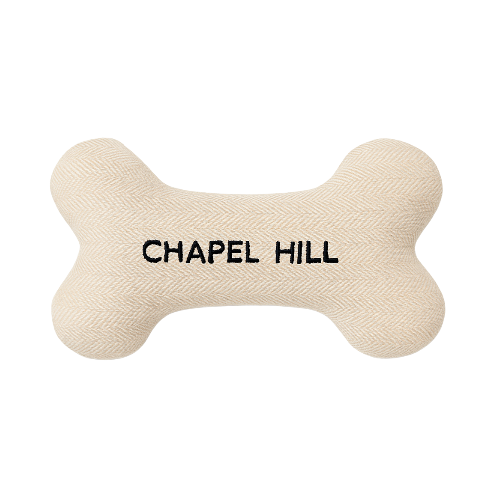 North Carolina Tweed Dog Bone Toy