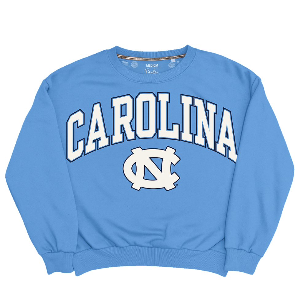 Carolina Tar Heels Women's Crewneck Sweatshirt in Carolina Blue