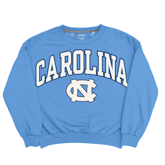 Carolina Tar Heels Women's Crewneck Sweatshirt in Carolina Blue