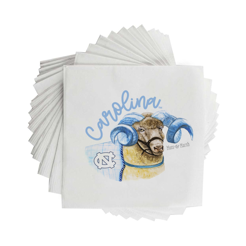 UNC Cocktail Napkins by Moss and Marsh