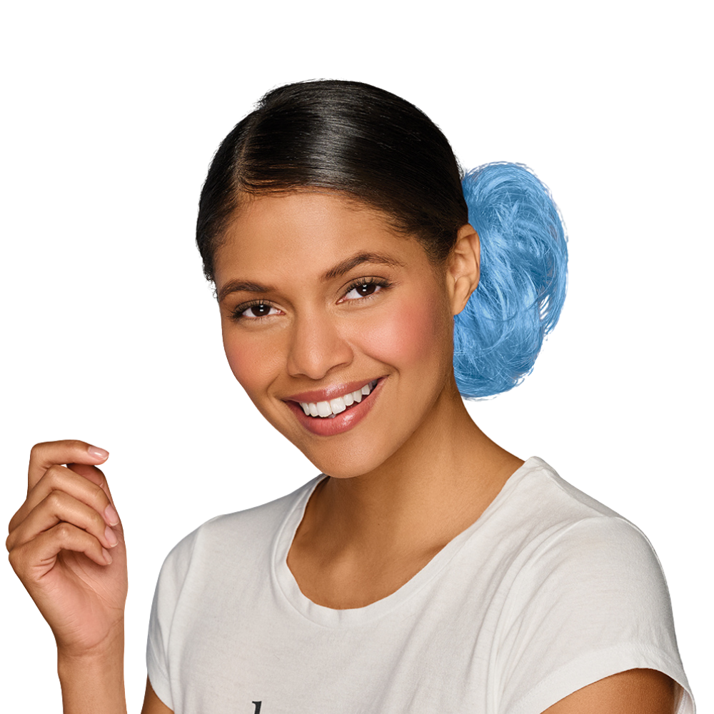 Carolina Blue Hair Wrap Game Day HairUWear