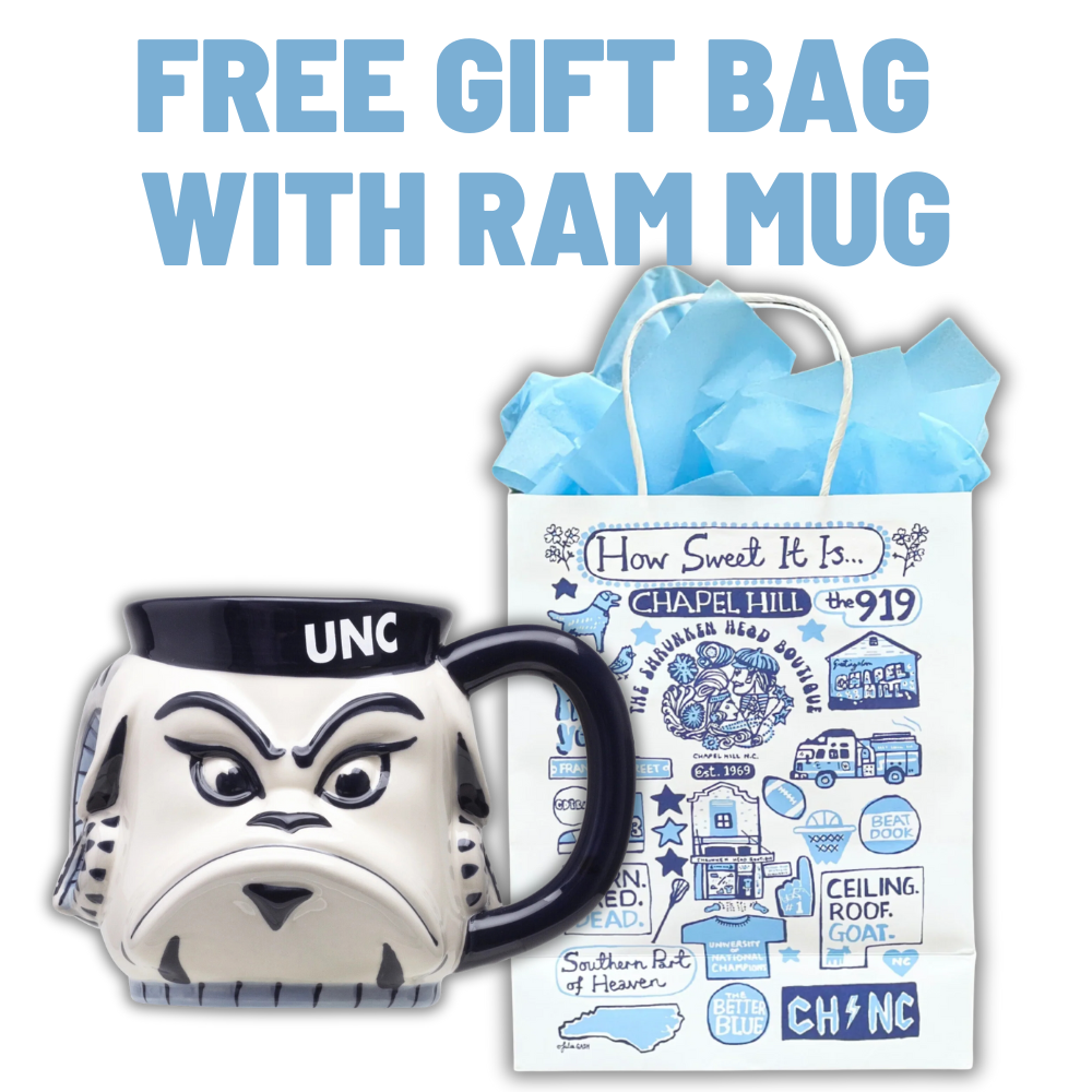 EASY GIFT TO GO: UNC Coffee Mug + Gift Bag and Tissue