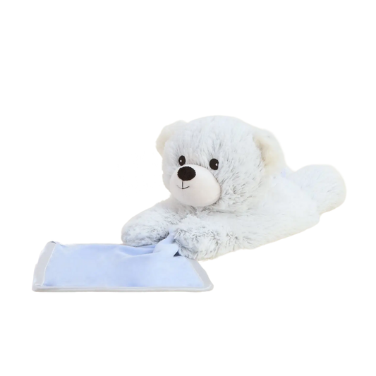 Blue Marshmallow Warmies Bear Blanket