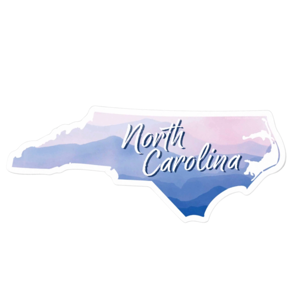 North Carolina Appalachian Mountains Sticker - Main View - Sentinel Supply
