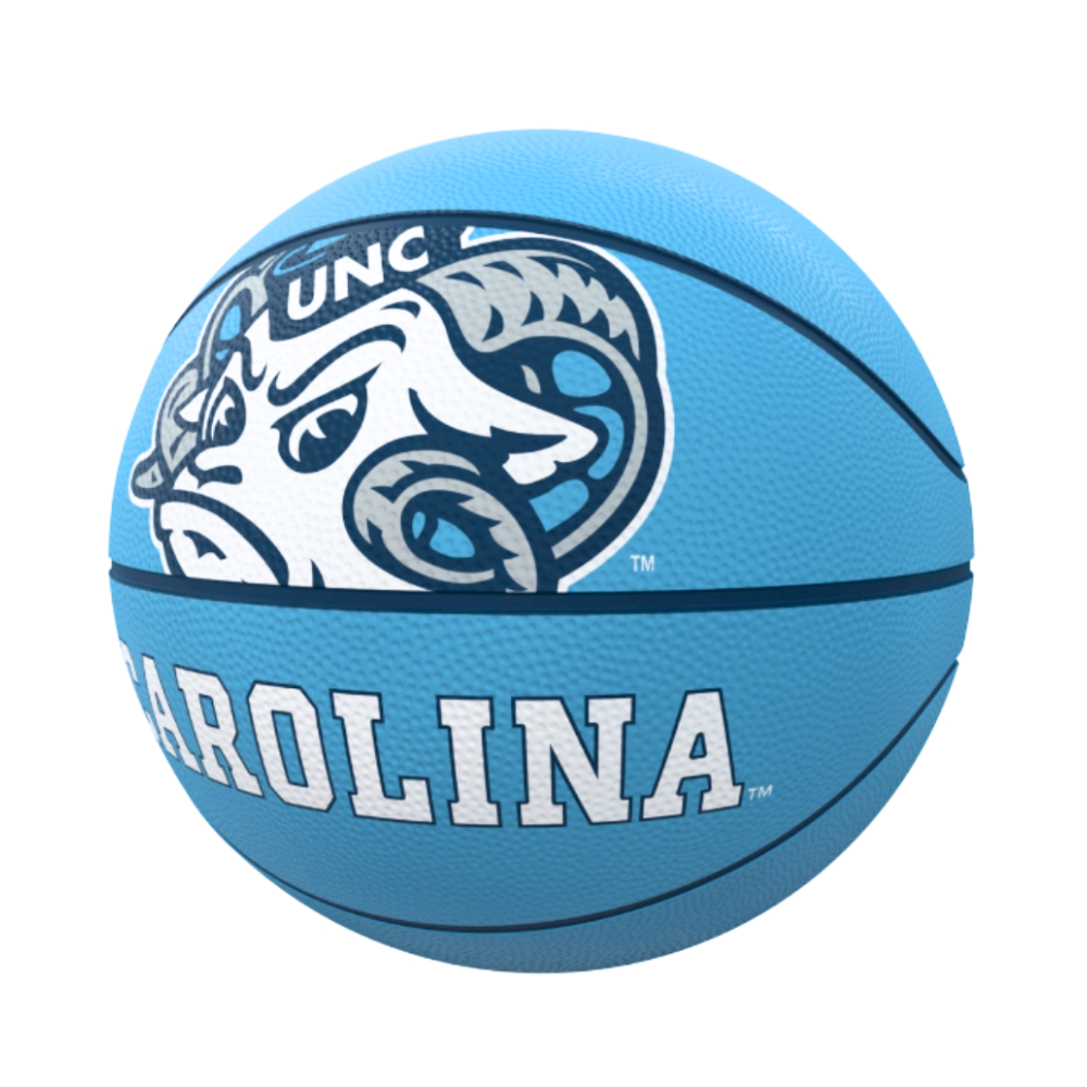 North Carolina Tar Heels Logo Brands Full Size Rubber Basketball