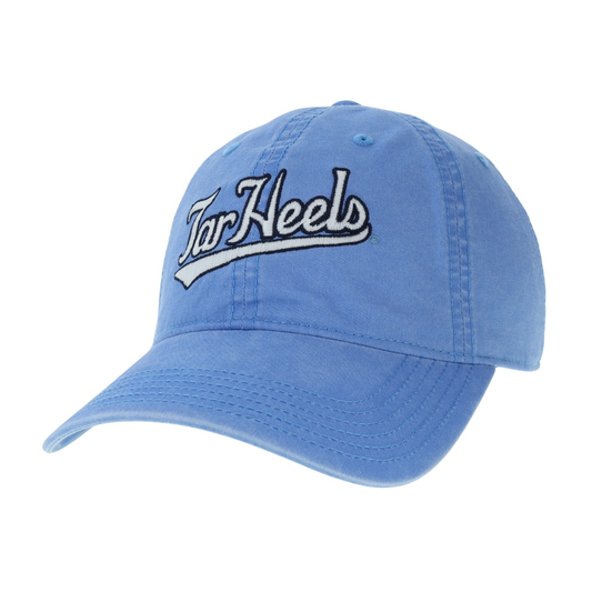 Carolina Blue Vintage Baseball Font Teratwill Hat