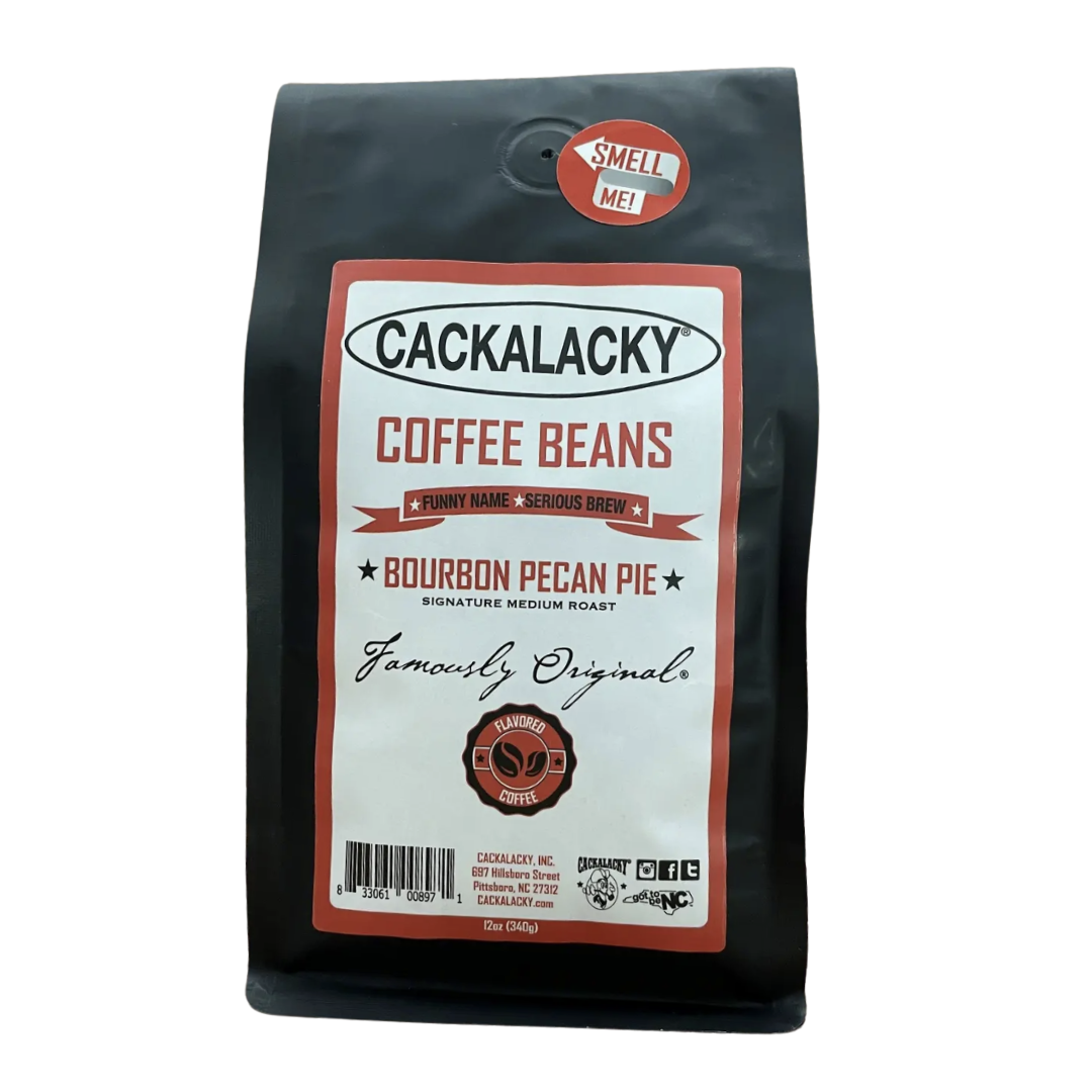 Cackalacky® Bourbon Pecan Pie Coffee Beans 12oz