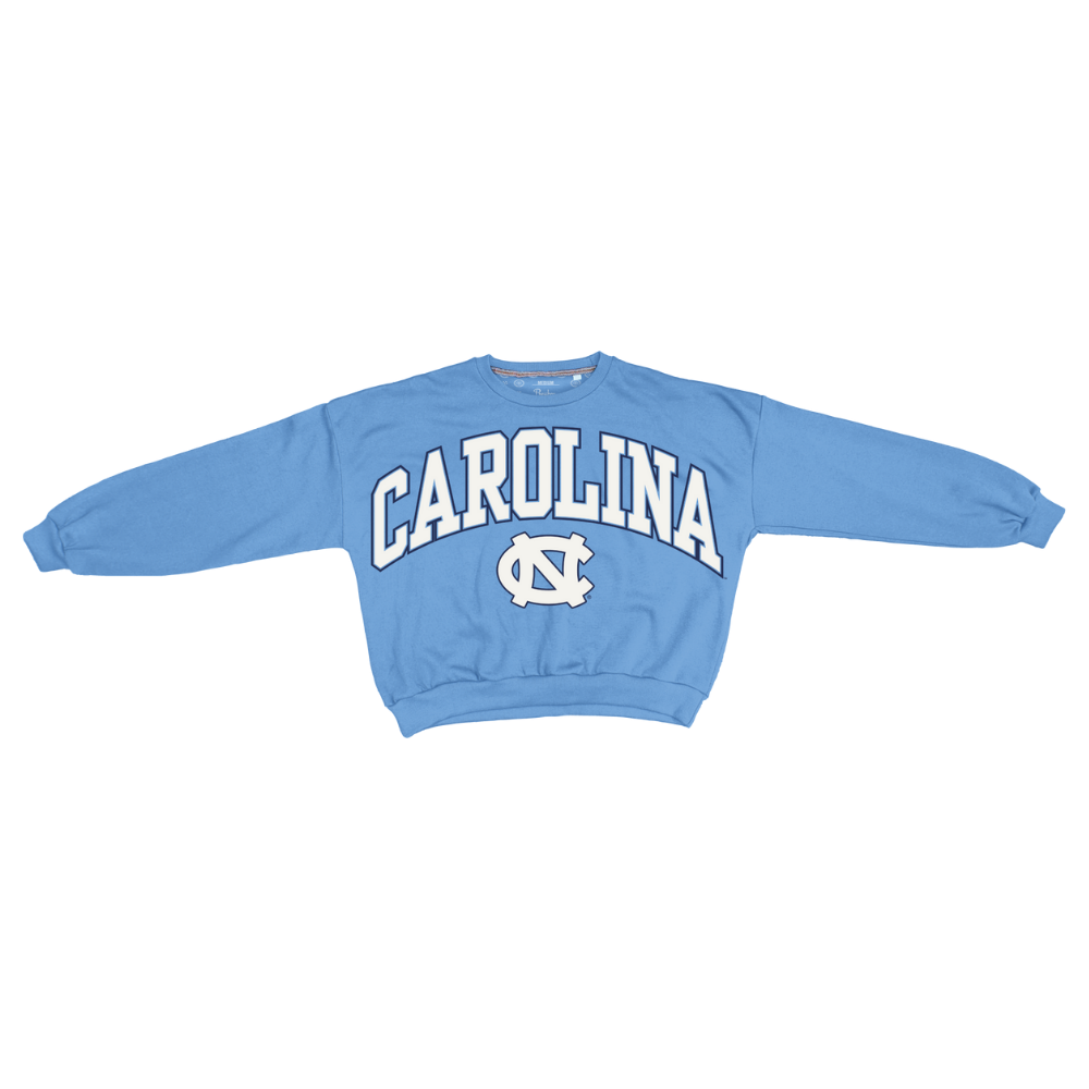 Carolina Tar Heels Women's Crewneck Sweatshirt in Carolina Blue
