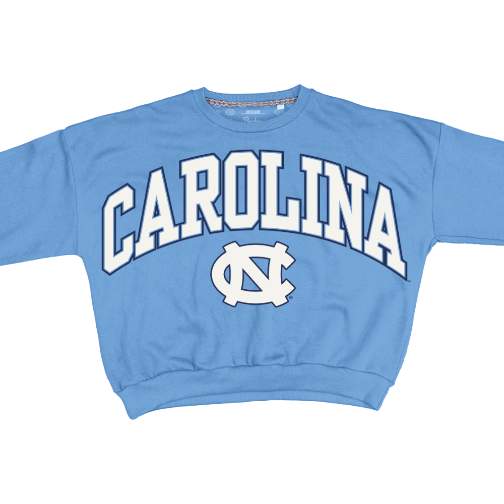 Carolina Tar Heels Women's Crewneck Sweatshirt in Carolina Blue