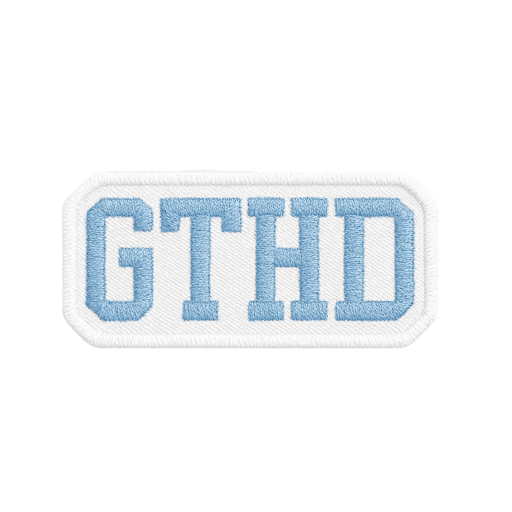 GTHD 3" Embroidered Patch with Adhesive