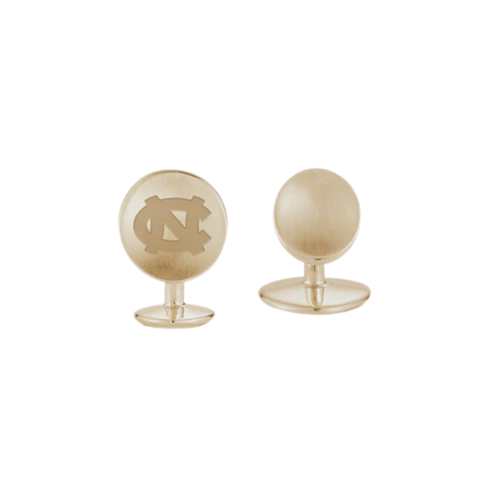UNC Official Logo Men's Cuff Links by Kyle Cavan - Gold